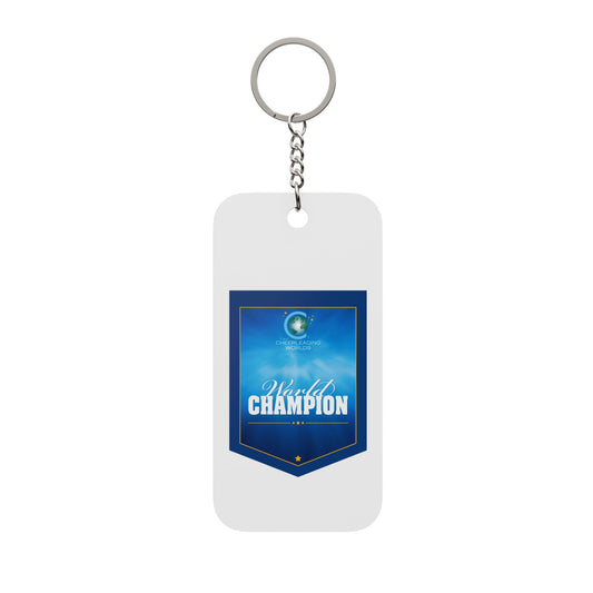 World Champion Replica Double-Sided Keychain Charm